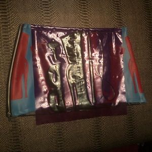 glamhead vinyl mini skirt